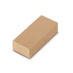 Boîte rectangulaire en carton brun recyclable
