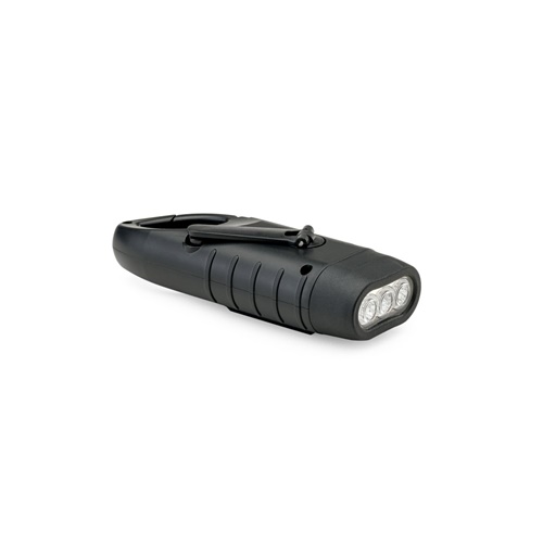 Lampe de poche noire compacte à LED