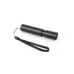 Petite lampe de poche noire avec dragonne