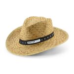 Chapeau de paille avec bande noire décorative