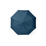 Parapluie bleu ouvert vu de dessus