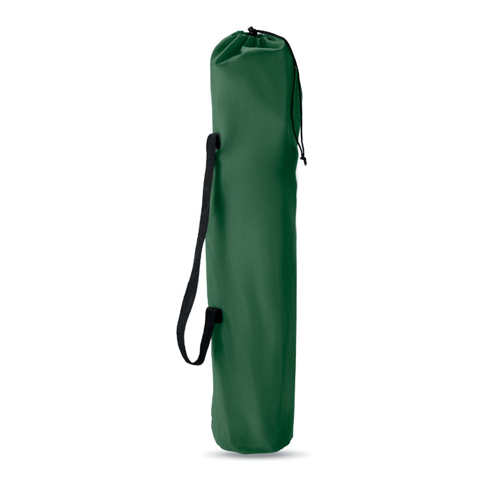 Sac vert cylindrique avec sangle de transport