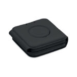 Tasse pliable noire en silicone compacte