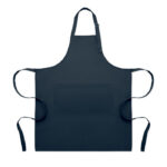 Tablier de cuisine noir avec poches avant