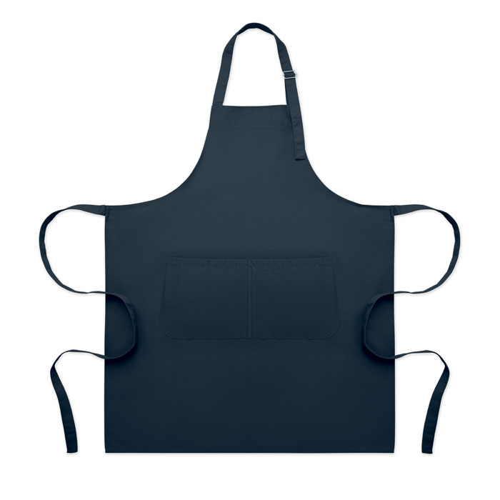 Tablier de cuisine noir avec poches avant