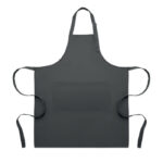 Tablier de cuisine noir avec poches frontales