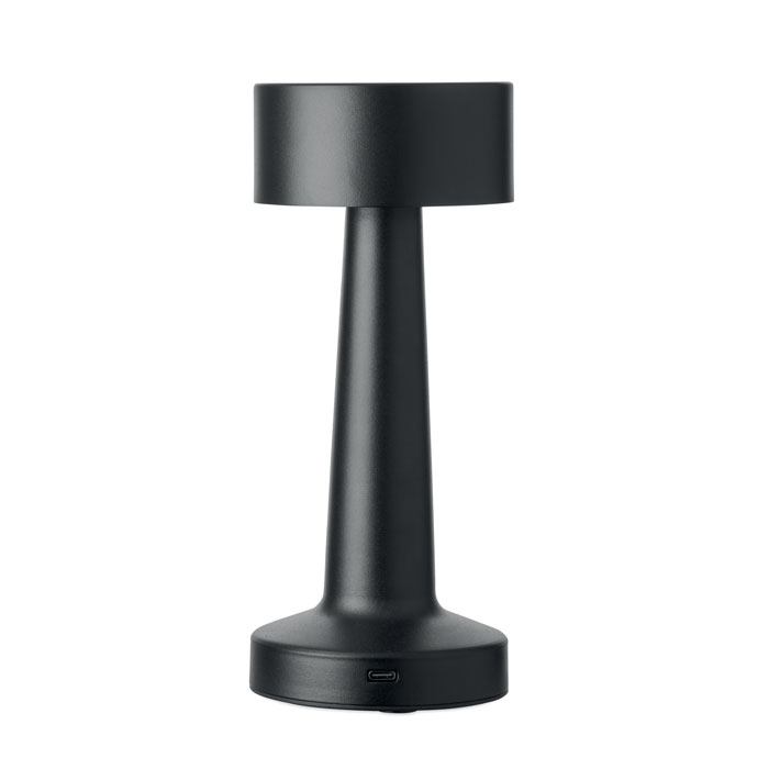 Lampe de table noire design moderne rechargeable
