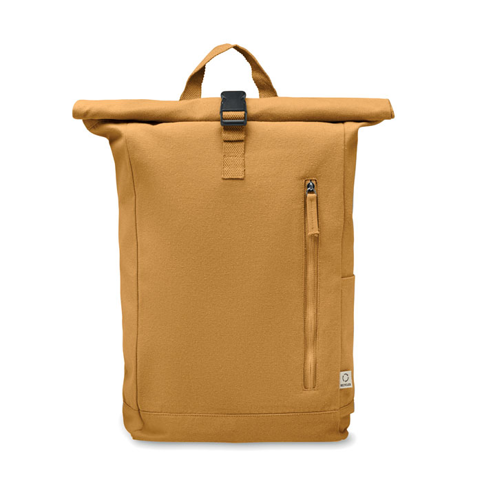 Sac à dos roll-top beige minimaliste