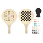 Jeu de société de voyage avec raquettes en bois