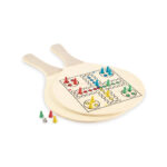 Jeu de société en bois avec pions colorés