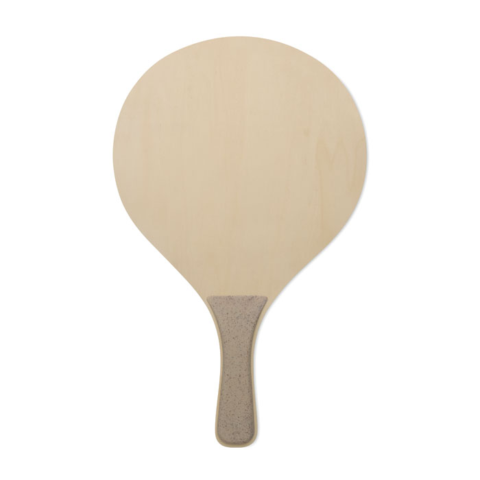Raquette de plage en bois clair