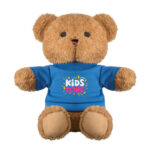 Ourson en peluche avec t-shirt bleu Kids Zone
