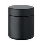 Boîte cylindrique noire avec couvercle
