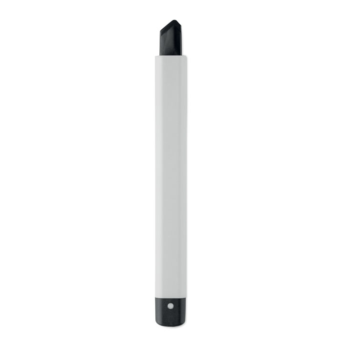 Crayon noir à corps blanc minimaliste