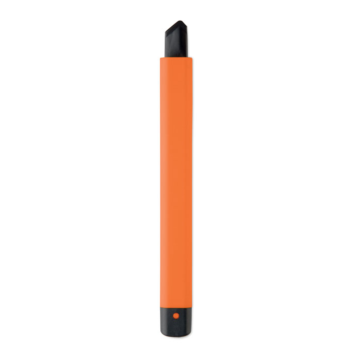 Crayon orange avec mine noire biseautée