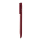 Stylo à bille rouge bordeaux avec clip latéral
