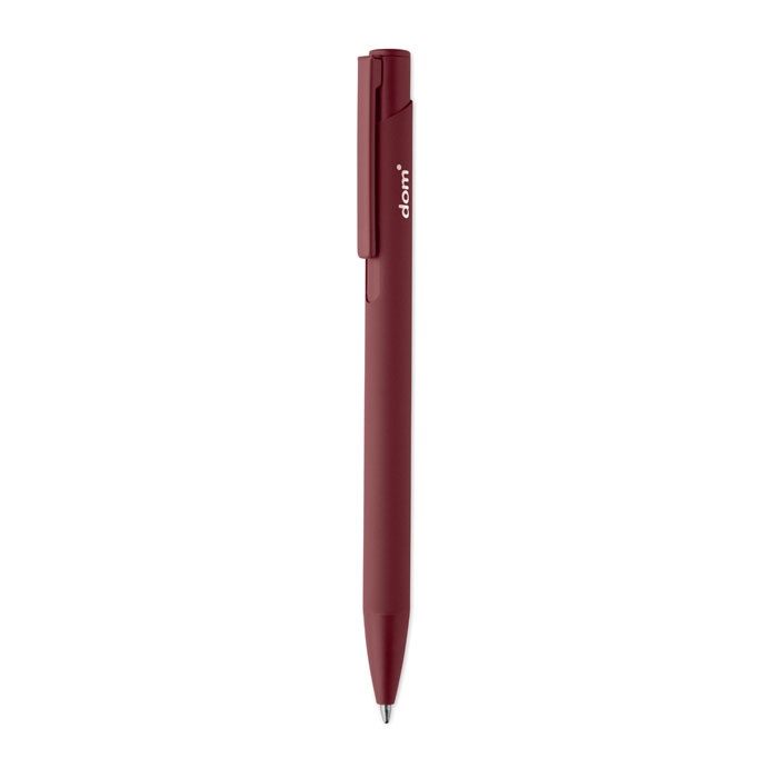 Stylo à bille rouge bordeaux avec clip latéral