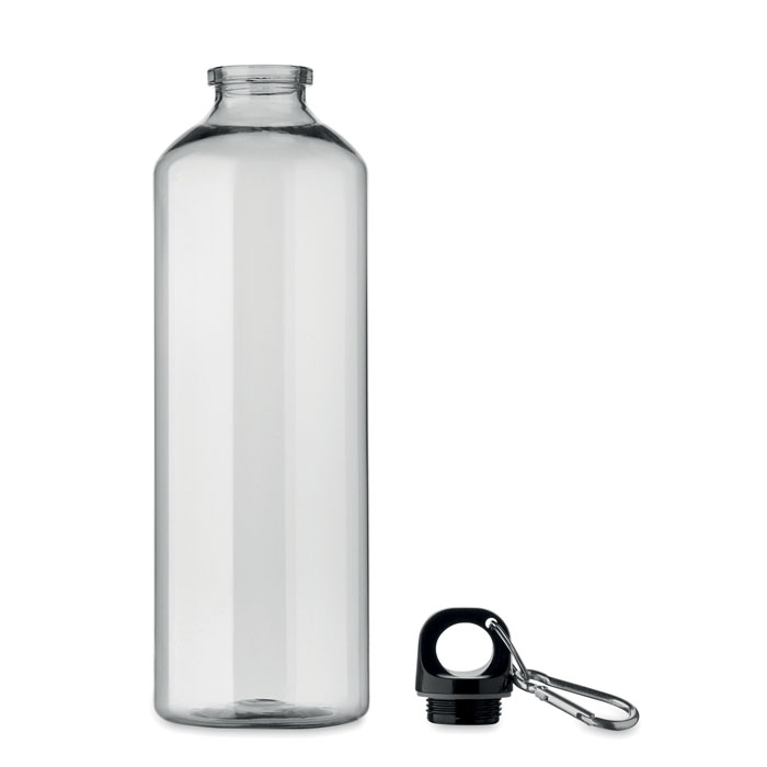 Bouteille réutilisable transparente avec bouchon détachable