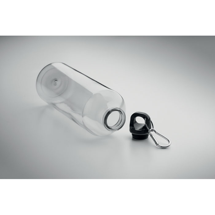 Gourde transparente avec bouchon détachable en métal