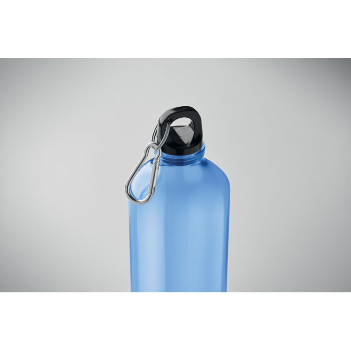 Gourde bleue avec mousqueton métallique