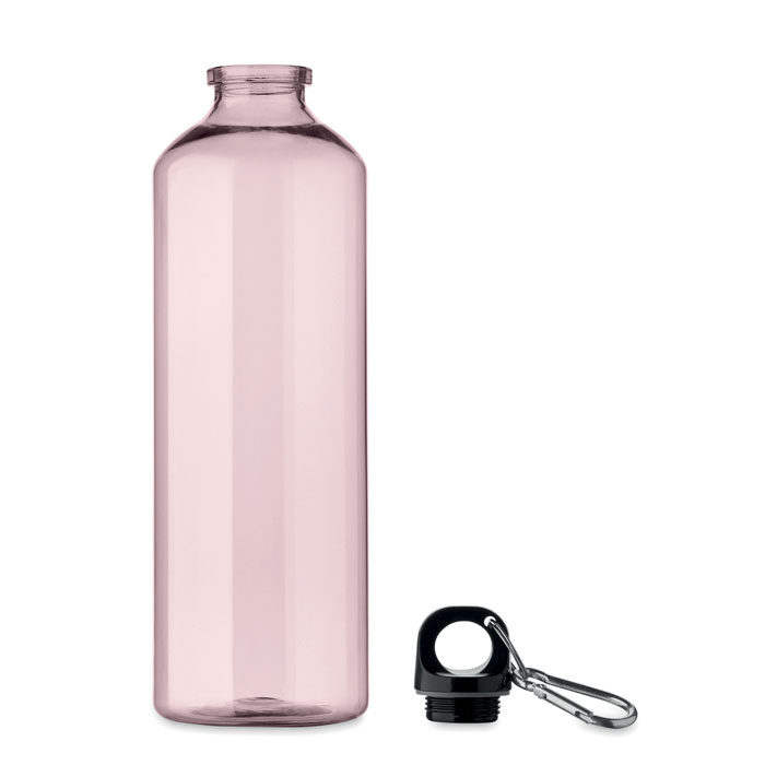 Gourde rose transparente avec bouchon détachable