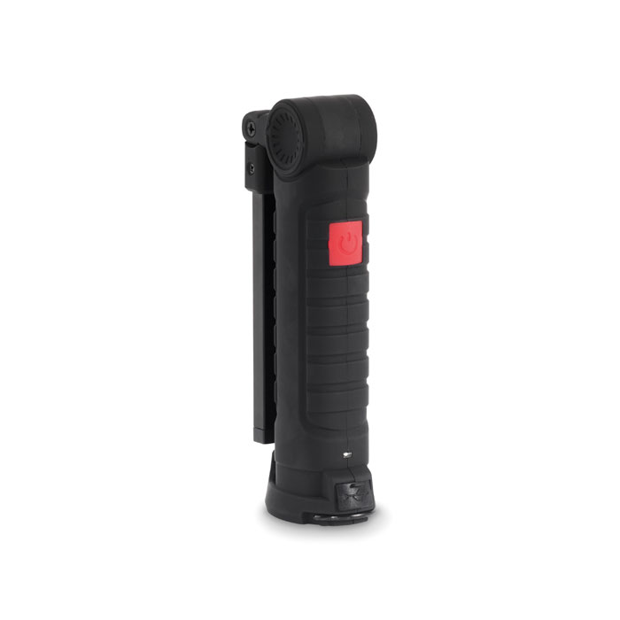 Lampe de poche noire rechargeable compacte