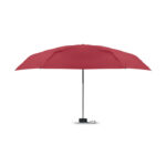 Parapluie rouge ouvert sur fond blanc