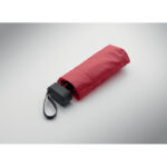 Parapluie pliant rouge avec poignée noire