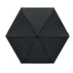 Parapluie noir pliant vu de dessus