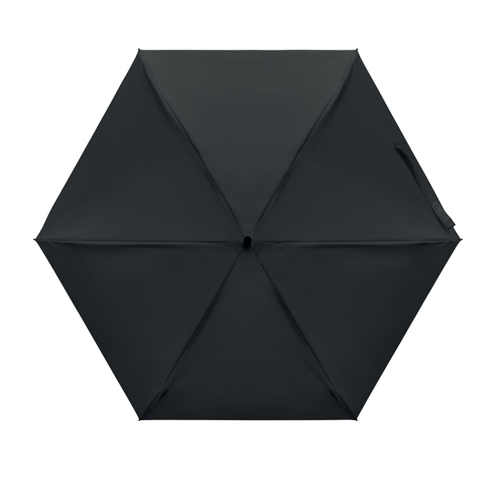 Parapluie noir pliant vu de dessus