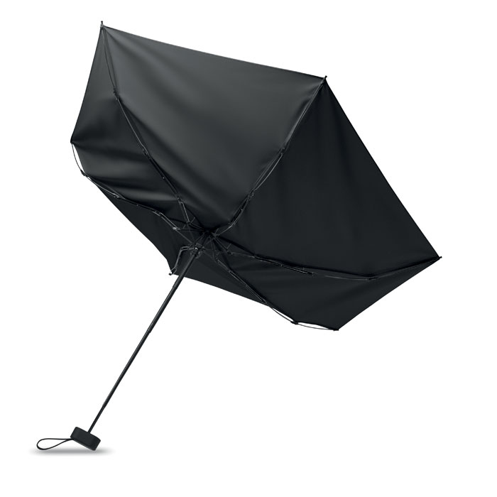 Parapluie noir inversé par le vent