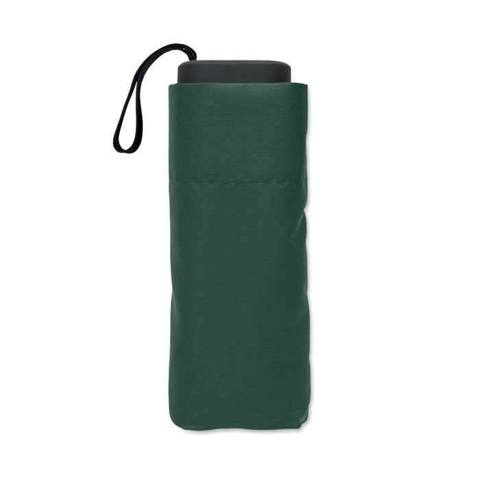 Parapluie pliable vert foncé avec housse