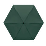 Parapluie vert ouvert vu de dessus