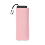 Parapluie pliant rose avec housse et sangle