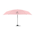Parapluie pliant rose avec poignée noire