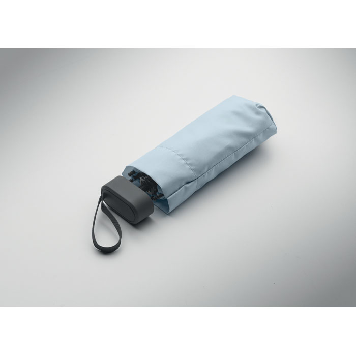Parapluie pliable bleu clair avec housse
