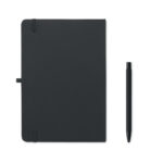 Carnet noir avec stylo assorti