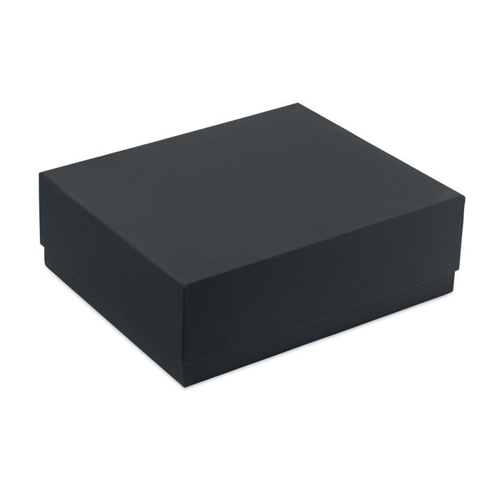 Boîte cadeau noire rectangulaire fermée