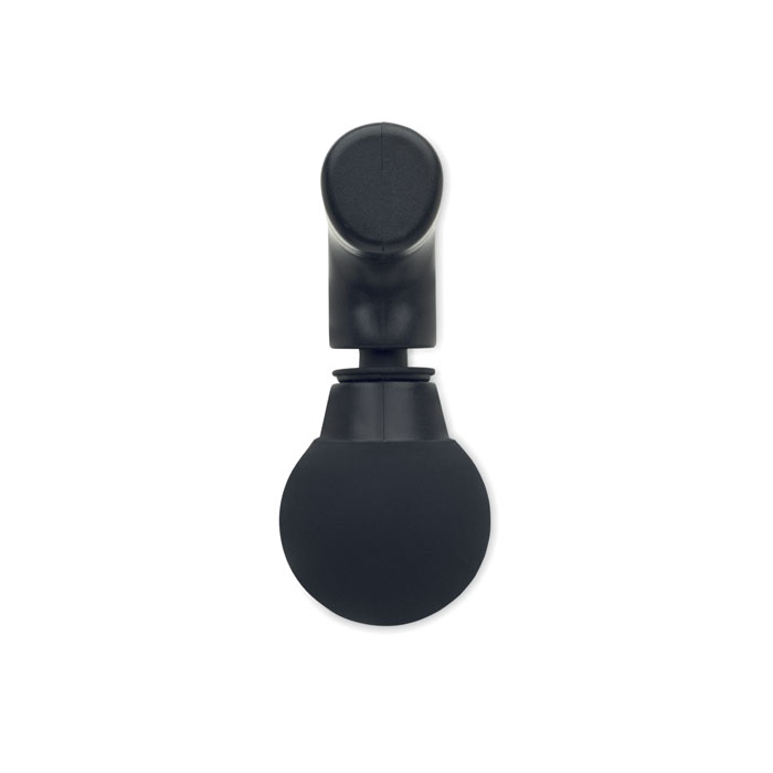 Tête de massage ronde noire pour pistolet