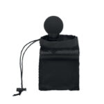 Pistolet de massage noir avec pochette en maille