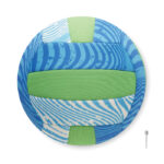 Ballon de volley bleu et vert avec aiguille
