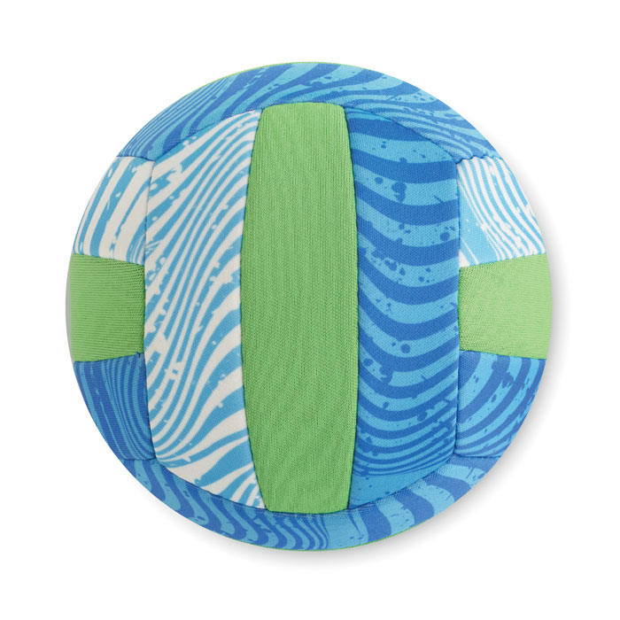 Ballon de volley bleu et vert