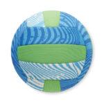 Ballon de volley bleu et vert.