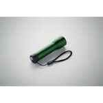 Lampe de poche verte avec dragonne noire