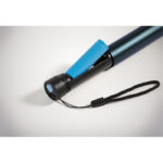 Petite lampe torche bleue avec dragonne noire