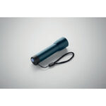 Lampe de poche bleue avec dragonne noire