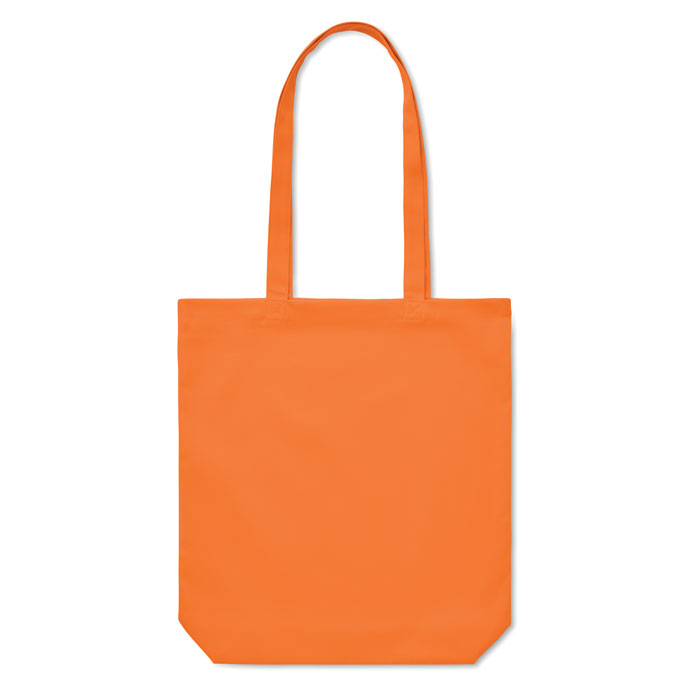 Sac tote bag orange uni avec anses longues