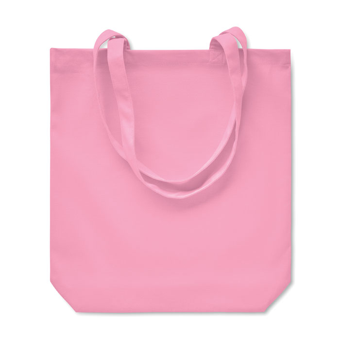 Sac tote bag rose uni en tissu