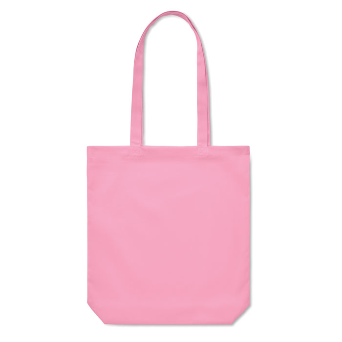 Sac cabas rose uni avec anses longues