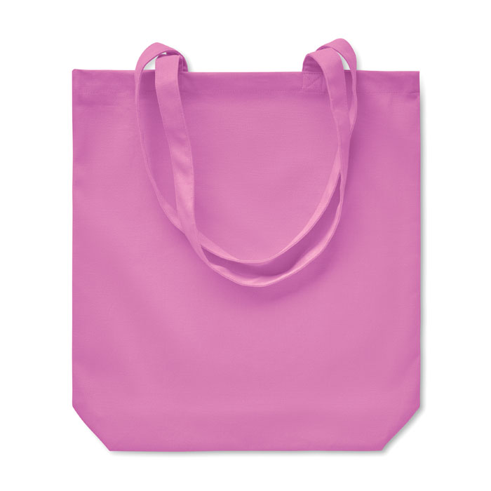 Sac cabas rose en tissu avec anses longues